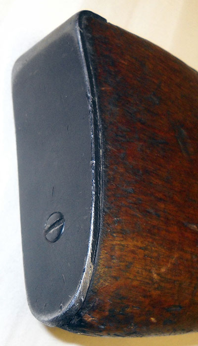 detail shot, Mosin-Nagant M44 buttplate